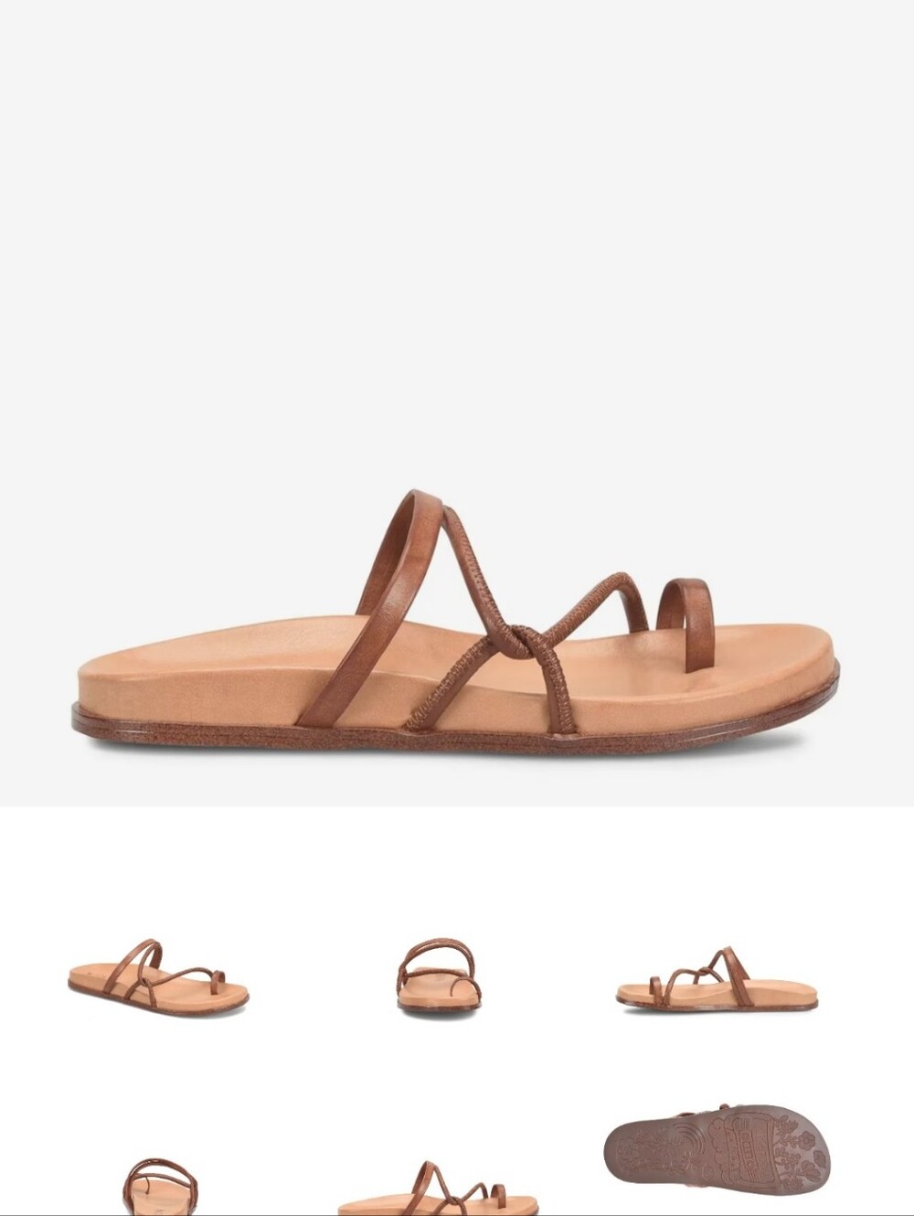 Korks Women's Metallic Bronze Strappy Slide Sandal Sz 8 - Picture 4 of 11